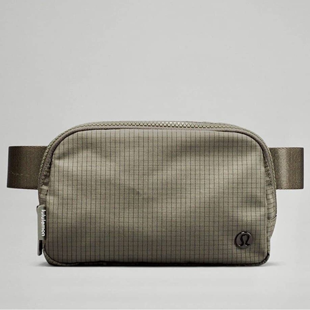 Lululemon belt bag carob brown lines